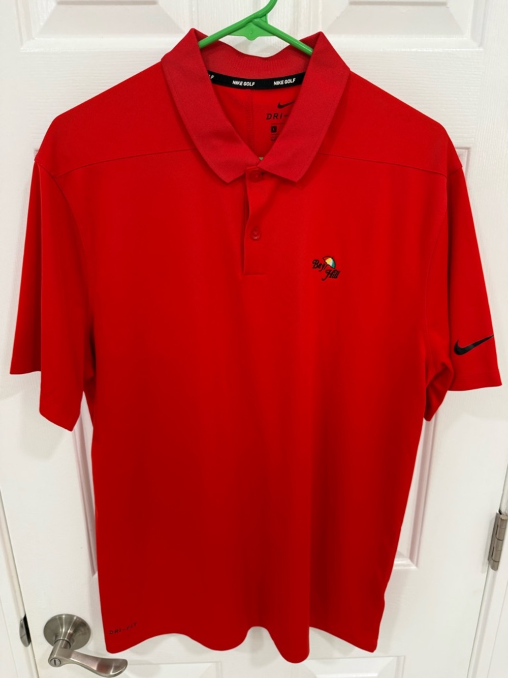 Bay Hill Nike Men’s Red Golf Polo with Small Embroidered Logo
